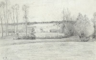 Landscape with Trees by Camille Jacob Pissarro